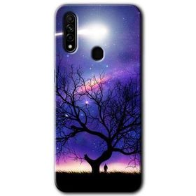 Oppo A31 Uzay Silüet Baskılı Uyumlu Silikon Kılıf