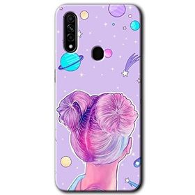 Oppo A31 Uzaylı Kız Baskılı Uyumlu Silikon Kılıf