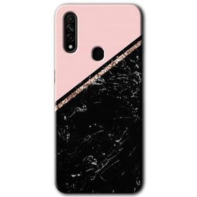 Oppo A31 Yarım Mermer Baskılı Uyumlu Silikon Kılıf