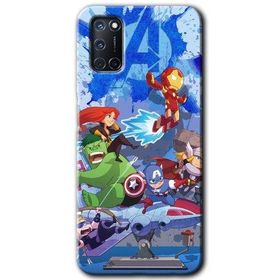 Oppo A52 Avengers Cartoon Baskılı Uyumlu Silikon Kılıf