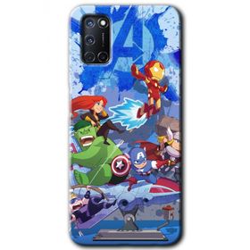 Oppo A52 Avengers Cartoon Baskılı Uyumlu Silikon Kılıf