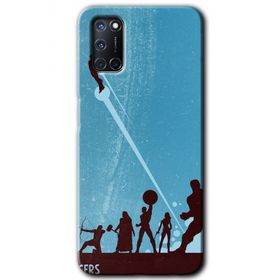 Oppo A52 Avengers Team Baskılı Uyumlu Silikon Kılıf