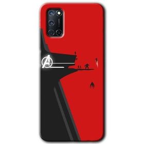 Oppo A52 Avengers Tower Baskılı Uyumlu Silikon Kılıf