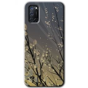 Oppo A52 Branches Flowers Baskılı Uyumlu Silikon Kılıf