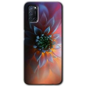 Oppo A52 Çiçek Motif Baskılı Uyumlu Silikon Kılıf