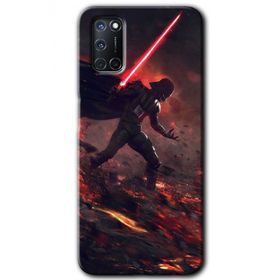 Oppo A52 Darh Vader Wars Baskılı Uyumlu Silikon Kılıf