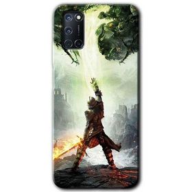 Oppo A52 Dragon Hunter Baskılı Uyumlu Silikon Kılıf