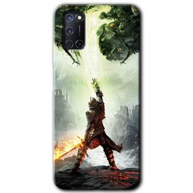 Oppo A52 Dragon Hunter Baskılı Uyumlu Silikon Kılıf