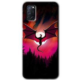 Oppo A52 Dragon Night Baskılı Uyumlu Silikon Kılıf