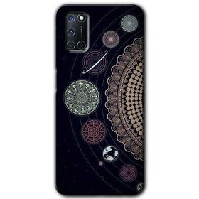 Oppo A52 Gezegen Döngüsü Baskılı Uyumlu Silikon Kılıf