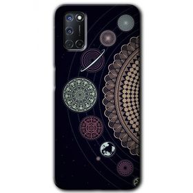 Oppo A52 Gezegen Döngüsü Baskılı Uyumlu Silikon Kılıf