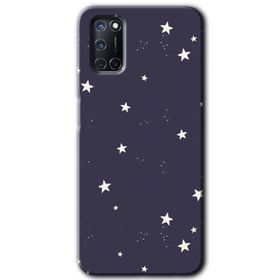Oppo A52 Gökyüzü Yıldız Baskılı Uyumlu Silikon Kılıf