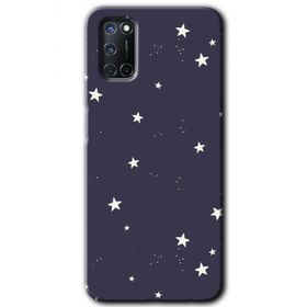 Oppo A52 Gökyüzü Yıldız Baskılı Uyumlu Silikon Kılıf