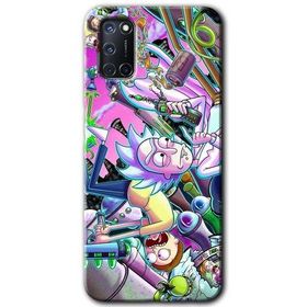 Oppo A52 Graffiti Çizgi Film Baskılı Uyumlu Silikon Kılıf