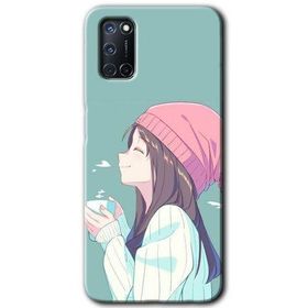 Oppo A52 Happy Girl Baskılı Uyumlu Silikon Kılıf