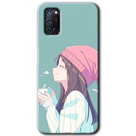 Oppo A52 Happy Girl Baskılı Uyumlu Silikon Kılıf