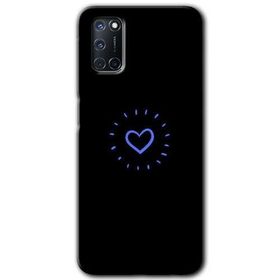 Oppo A52 Heart Strokes Baskılı Uyumlu Silikon Kılıf