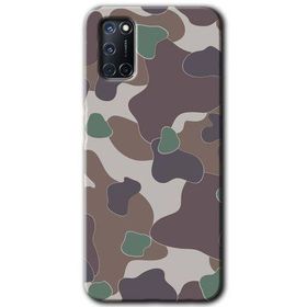 Oppo A52 Kamuflaj 11 Baskılı Uyumlu Silikon Kılıf