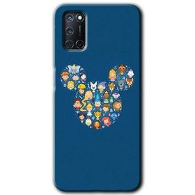 Oppo A52 Mickey Baskılı Uyumlu Silikon Kılıf