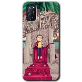 Oppo A52 Morty Baskılı Uyumlu Silikon Kılıf