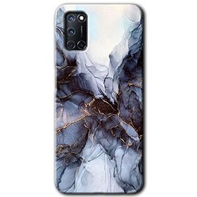Oppo A52 Otantik Mermer Baskılı Uyumlu Silikon Kılıf