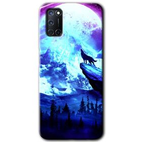 Oppo A52 Penguenler Baskılı Uyumlu Silikon Kılıf