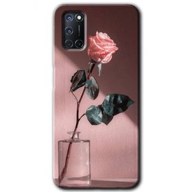 Oppo A52 Retro Gül Baskılı Uyumlu Silikon Kılıf