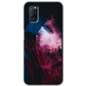 Oppo A52 Smoke Man Baskılı Uyumlu Silikon Kılıf