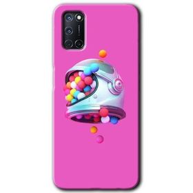 Oppo A52 Uzay Başlığı Baskılı Uyumlu Silikon Kılıf