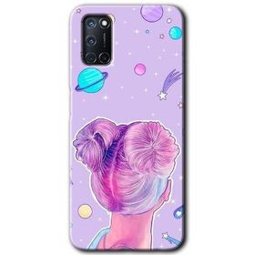 Oppo A52 Uzaylı Kız Baskılı Uyumlu Silikon Kılıf