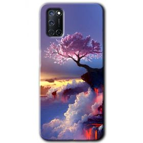Oppo A52 Wash Red Wall Baskılı Uyumlu Silikon Kılıf