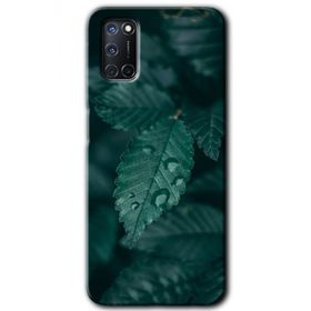 Oppo A52 Yağmurlu Yaprak Baskılı Uyumlu Silikon Kılıf