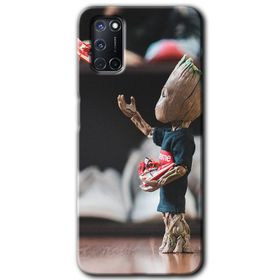 Oppo A52 Yeşil Kurt Baskılı Uyumlu Silikon Kılıf