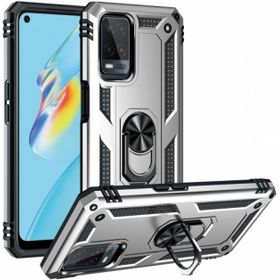 Oppo A54 Gri Kılıf Zırhlı Standlı Mıknatıslı Tank Kapak