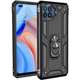 Oppo A54 Siyah Kılıf Zırhlı Standlı Mıknatıslı Tank Kapak