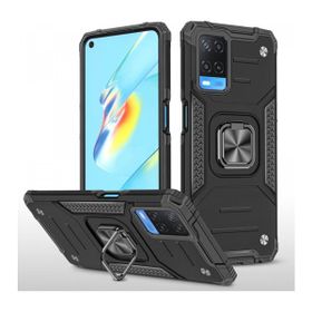 Oppo A54 Siyah Kılıf Zırhlı Standlı Mıknatıslı Tank Kapak