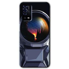 Oppo A55 Astronot Baskılı Uyumlu Silikon Kılıf