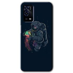 Oppo A55 Astronot Kıyafeti Baskılı Uyumlu Silikon Kılıf