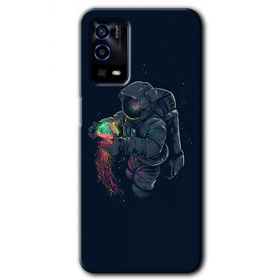 Oppo A55 Astronot Kıyafeti Baskılı Uyumlu Silikon Kılıf