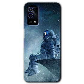 Oppo A55 Astronot Yalnızlığı Baskılı Uyumlu Silikon Kılıf
