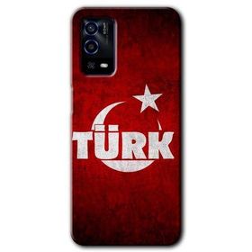 Oppo A55 Ayyıldız Türk Baskılı Uyumlu Silikon Kılıf