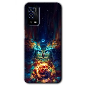 Oppo A55 Ballı Baykuş Baskılı Uyumlu Silikon Kılıf