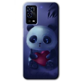 Oppo A55 Bebek Panda Baskılı Uyumlu Silikon Kılıf