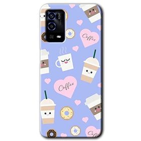 Oppo A55 Coffee Cake Baskılı Uyumlu Silikon Kılıf
