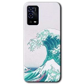 Oppo A55 Dalga Baskılı Uyumlu Silikon Kılıf