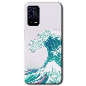 Oppo A55 Dalga Baskılı Uyumlu Silikon Kılıf