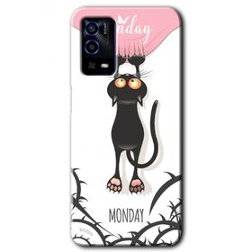 Oppo A55 Dark Sunday Baskılı Uyumlu Silikon Kılıf