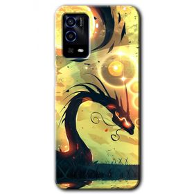 Oppo A55 Digital Dragon Baskılı Uyumlu Silikon Kılıf