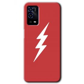 Oppo A55 Flash Logo Baskılı Uyumlu Silikon Kılıf
