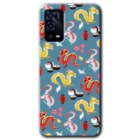 Oppo A55 Funky Dragon Baskılı Uyumlu Silikon Kılıf